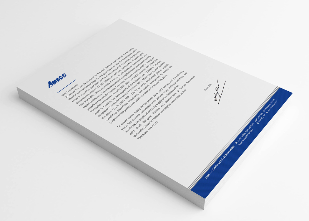 AMECC - Thiết kế logo và bộ nhận diện thương hiệu công ty cơ khí AMECC